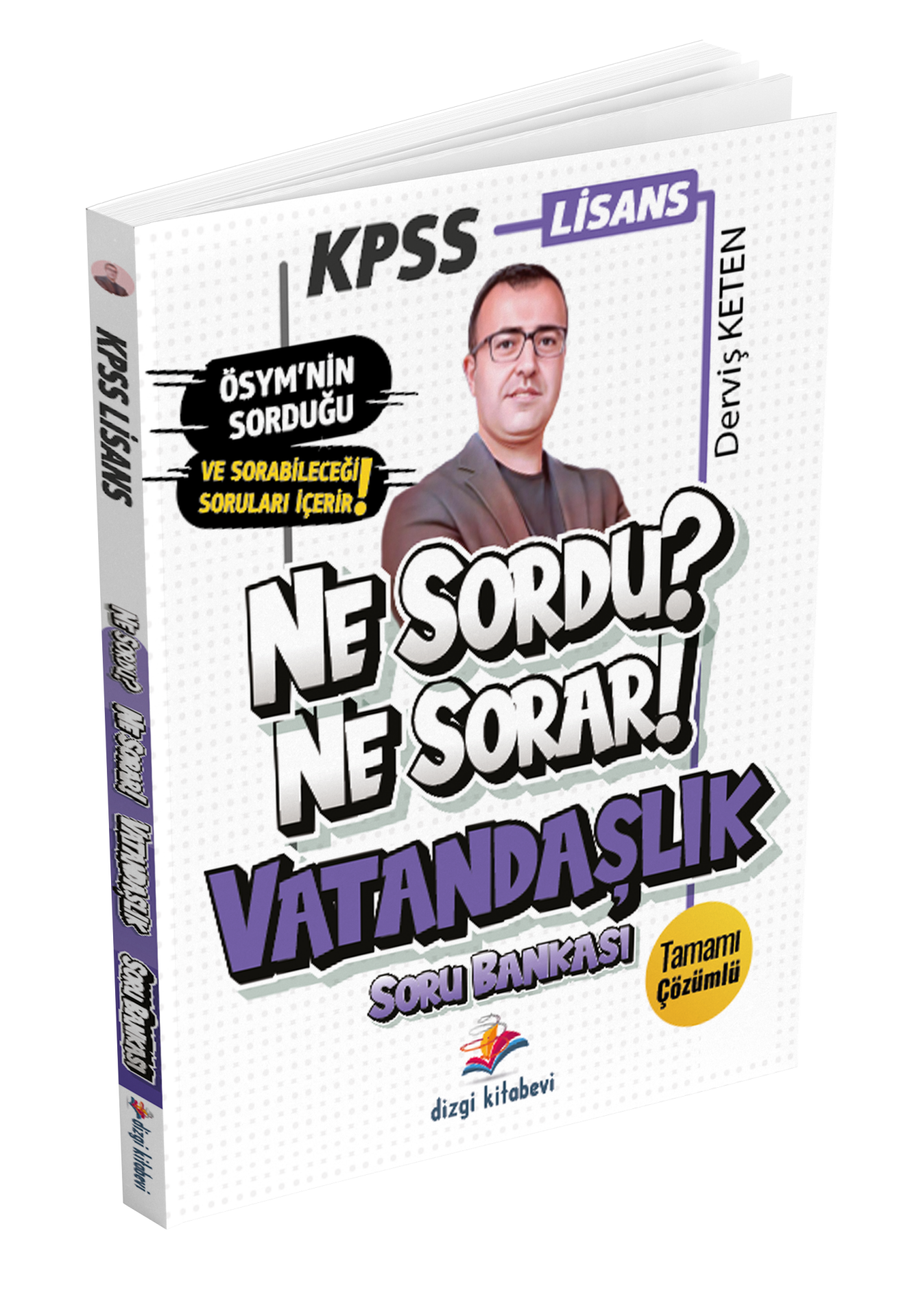 Dizgi Kitap KPSS Vatandaşlık Ne Sordu Ne Sorar Tamamı Çözümlü Soru Bankası 2024- Derviş Hoca