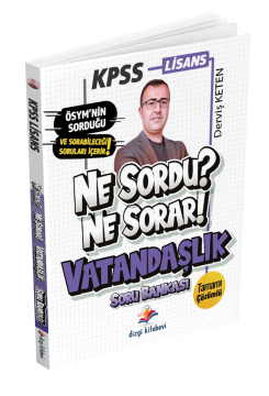 Dizgi Kitap KPSS Vatandaşlık Ne Sordu Ne Sorar Tamamı Çözümlü Soru Bankası 2024- Derviş Hoca