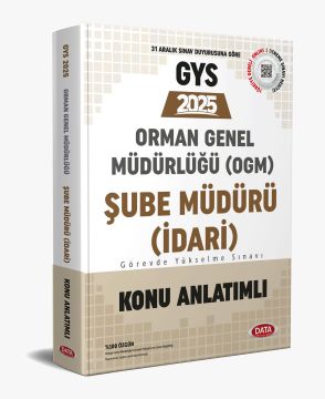 Data Yayınları 2025 GYS Orman Genel Müdürlüğü Şube Müdürü (İdari) Konu Anlatımlı