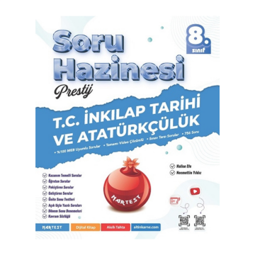Nartest Yayınları 8. Sınıf Prestij T.C. İnkılap Tarihi Ve Atatürkçülük Soru Hazinesi