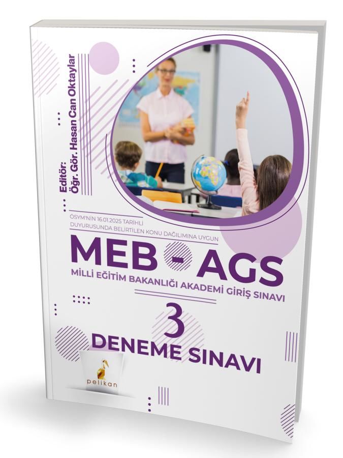 2025 MEB - AGS Hazırlık 3 Deneme Sınavı Pelikan Yayınları
