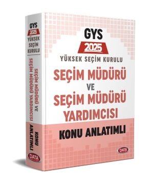 Data Yayınları 2025 GYS Yüksek Seçim Kurulu (YSK) Seçim Müdürü Konu Anlatımlı