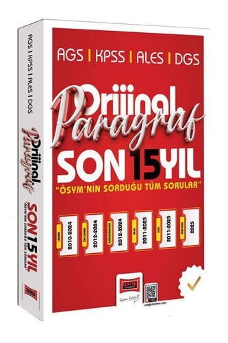 2026 KPSS AGS ALES DGS Orijinal Paragraf 15 Yıl Çıkmış Sorular Yargı Yayınları