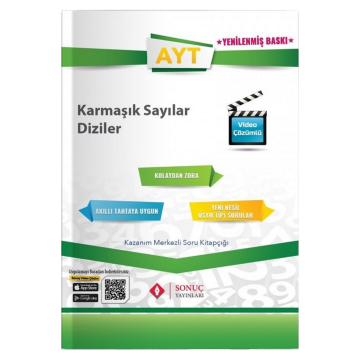 Sonuç Yayınları AYT Karmaşık Sayılar Diziler Soru Kitapçığı