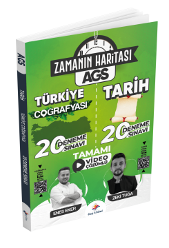 Dizgi Kitap 2025 Zamanın Haritası Meb Ags Türkiye Coğrafyası ve Tarih Tamamı Video Çözümlü 20 Deneme Sınavı Enes Eker Zeki Tuğa