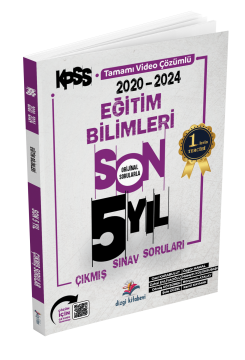 Dizgi Kitap 2025 KPSS Eğitim Bilimleri Son 5 Yıl Video Çözümlü Çıkmış Sorular