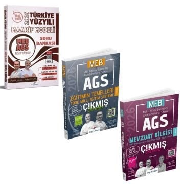 Dizgi Kitap 2026 MEB AGS Türkiye Yüzyılı Maarif Modeli Soru Bankası & Eğitimin Temelleri Türk Milli Eğitim Sistemi ve Mevzuat Bilgisi Çıkmış Sorular Seti