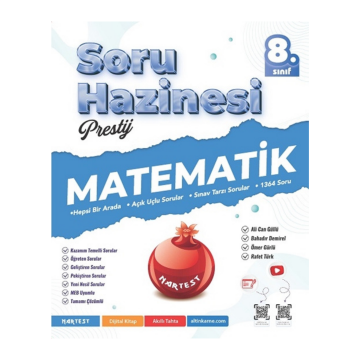 Nartest Yayınları 8. Sınıf Prestij Matematik Soru Hazinesi