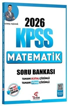 Tekrar Akademi 2026 KPSS Matematik Soru Bankası Çözümlü - Kıvanç Yeşildağ Tekrar Akademi Yayınları