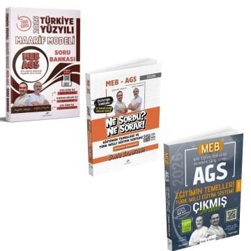 Dizgi Kitap 2026 MEB AGS Türkiye Yüzyılı Maarif Modeli Soru Bankası & MEB AGS Eğitimin Temelleri Türk Milli Eğitim Sistemi Ne Sordu Ne Sorar Soru Bankası ve Eğitimin Temelleri Türk Milli Eğitim Sistemi Çıkmış Sorular Seti