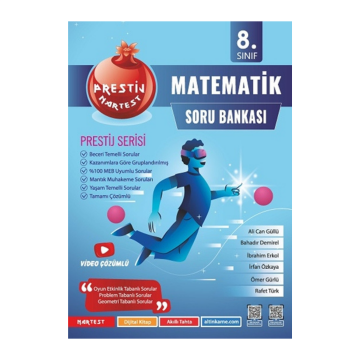 Nartest Yayınları 8. Sınıf Prestij Matematik Soru Bankası