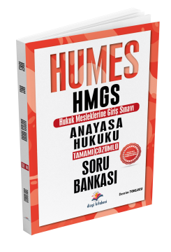 Dizgi Kitap 2025 Humes HMGS Anayasa Hukuku Tamamı Çözümlü Soru Bankası