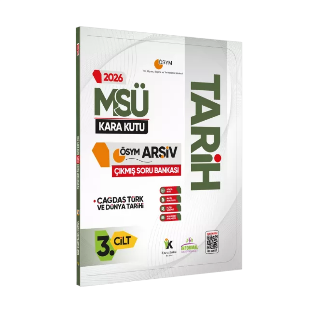 2026 MSÜ Tarihin Kara Kutusu 3.Cilt ÖSYM Çıkmış Soru Havuzu Bankası Konu Özetli Dijital Çözümlü İnformal Yayınları