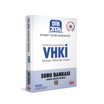Data Yayınları 2026 Diyanet İşleri Başkanlığı VHKİ Görevde Yükselme Sınavı Soru Bankası - Karekod Çözümlü