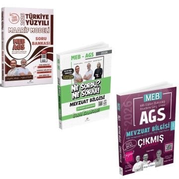 Dizgi Kitap 2026 MEB AGS Türkiye Yüzyılı Maarif Modeli Soru Bankası & Mevzuat Bilgisi Ne Sordu Ne Sorar Soru Bankası ve Mevzuat Bilgisi Çıkmış Sorular Seti