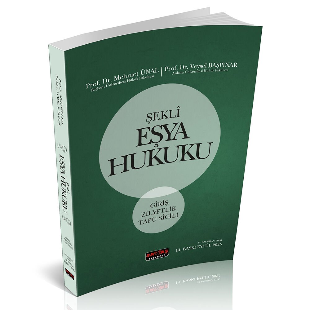 Şekli Eşya Hukuku Savaş Yayınları