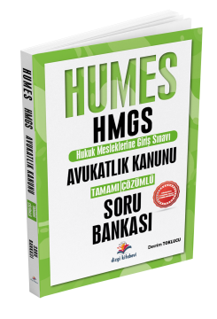 Dizgi Kitap 2025 Humes HMGS Avukatlık Kanunu Tamamı Çözümlü Soru Bankası