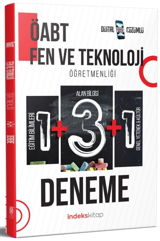 İndeks Kitap 2022 ÖABT Fen ve Teknoloji Öğretmenliği 5 Deneme Dijital Çözümlü İndeks Kitap