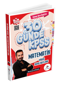 Dizgi Kitap 2026 KPSS 30 Günde Matematik Çıkmış Soru Analizli Video Ders Notları Mertcan Güler