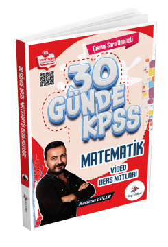 Dizgi Kitap 2026 KPSS 30 Günde Matematik Çıkmış Soru Analizli Video Ders Notları Mertcan Güler