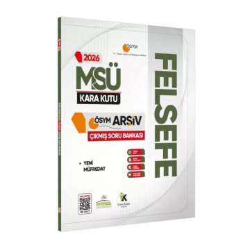 2026 MSÜ FELSEFE’nin Kara Kutusu ÖSYM Çıkmış Soru Havuzu Bankası Dijital Çözümlü İnformal Yayınları