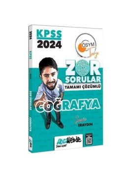 HocaWebde 2024 KPSS Coğrafya Zor Sorular Soru Bankası Çözümlü - Engin Eraydın HocaWebde Yayınları