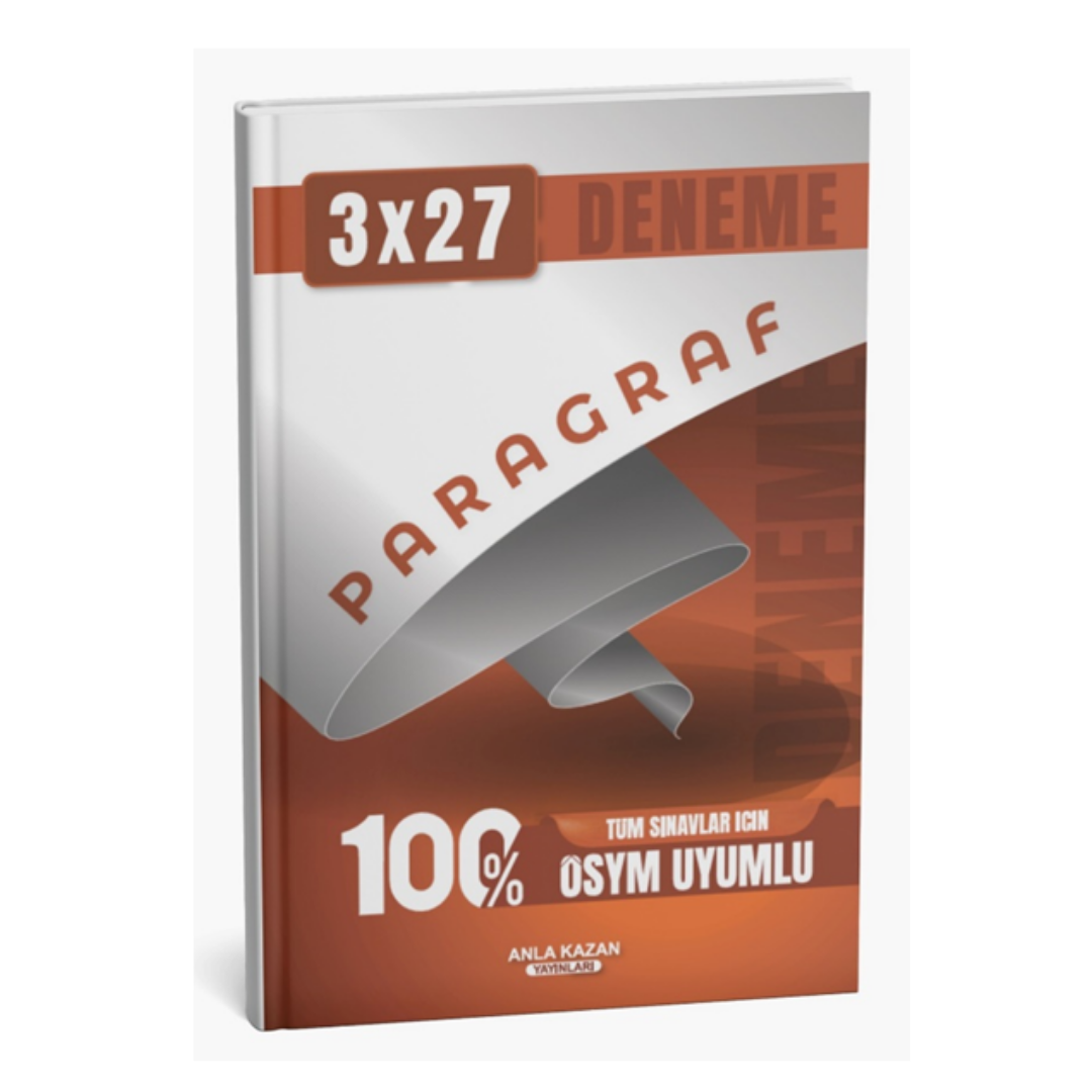 Tüm Sınavlar İçin 3x27 Paragraf Deneme Anla Kazan Yayınları