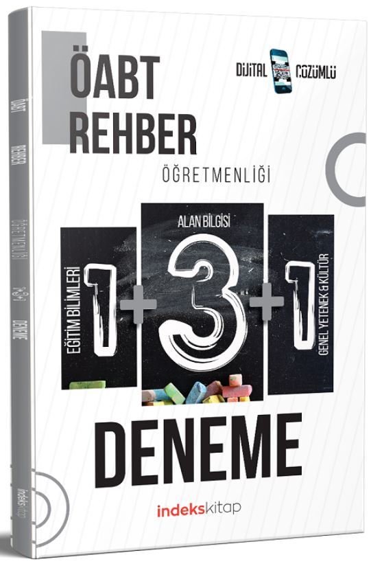 İndeks Kitap 2022 ÖABT Rehber Öğretmenliği 5 Deneme Dijital Çözümlü İndeks Kitap
