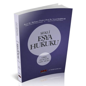 Savaş Yayınları Şekli Eşya Hukuku