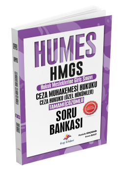 Dizgi Kitap 2025 Humes HMGS Ceza Muhakemesi Hukuku, Ceza Hukuku Özel Hükümler Tamamı Çözümlü Soru Bankası