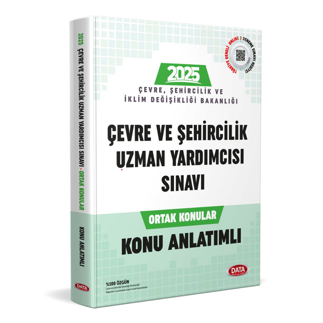 Çevre ve Şehircilik Bakanlığı Çevre ve Şehircilik Uzman Yardımcısı Sınavı Ortak Konular Konu Anlatımlı Data Yayınları