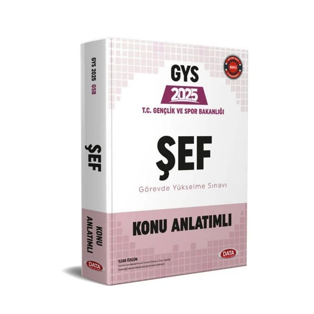 T.C. Gençlik ve Spor Bakanlığı Şef GYS Konu Anlatımlı Data Yayınları