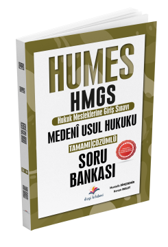 Dizgi Kitap 2025 Humes HMGS Medeni Usul Hukuku Tamamı Çözümlü Soru Bankası