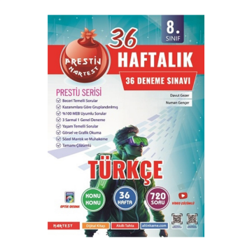 Nartest Yayınları 8. Sınıf Türkçe Haftalık Deneme