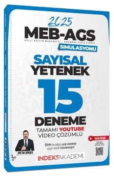 2025 MEB-AGS Simülasyonu Sayısal Yetenek 15 Deneme Çözümlü - Metin Şimşek İndeks Akademi Yayıncılık
