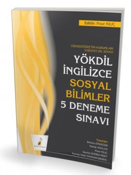 Pelikan Yayınları YÖKDİL İngilizce Sosyal Bilimler 5 Deneme Sınavı