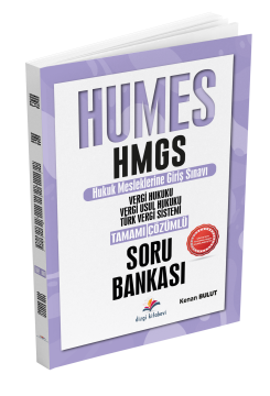 Dizgi Kitap 2025 Humes HMGS Vergi Hukuku, Vergi Usul Hukuku, Türk Vergi Sistemi Tamamı Çözümlü Soru Bankası