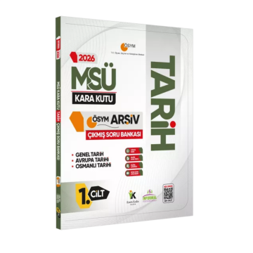 2026 MSÜ Tarihin Kara Kutusu 1.Cilt ÖSYM Çıkmış Soru Havuzu Bankası Konu Özetli Dijital Çözümlü İnformal Yayınları