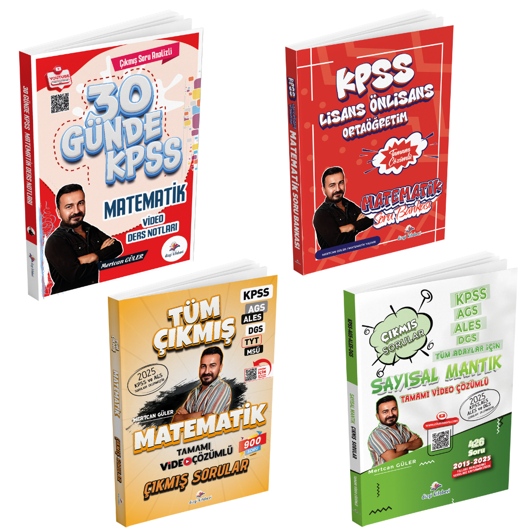 Dizgi Kitap 2026 KPSS Matematik Kazandıran 4'lü Set Mertcan Güler