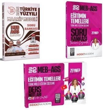 Dizgi Kitap 2026 MEB AGS Türkiye Yüzyılı Maarif Modeli Soru Bankası & Eğitimin Temelleri Türk Milli Eğitim Sistemi Soru Bankası İndeks Akademi ve Eğitimin Temelleri Türk Milli Eğitim Sistemi Video Ders Notları İndeks Akademi Seti