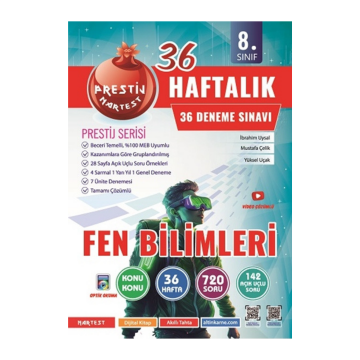 Nartest Yayınları 8. Sınıf Fen Bilimleri Haftalık Deneme