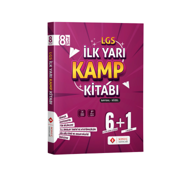 Sonuç Yayınları 8. Sınıf LGS Sayısal Sözel İlk Yarı Kamp Kitabı