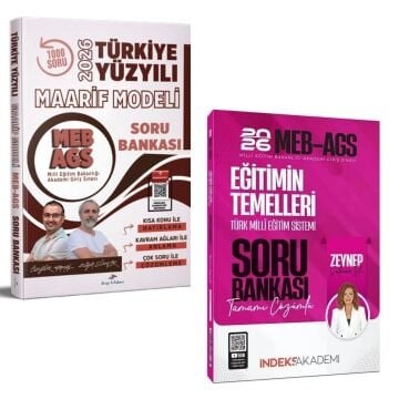 Dizgi Kitap 2026 MEB AGS Türkiye Yüzyılı Maarif Modeli Soru Bankası ve Eğitimin Temelleri Türk Milli Eğitim Sistemi Soru Bankası İndeks Akademi Seti
