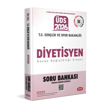 Data Yayınları 2026 ÜDS T.C. Gençlik ve Spor Bakanlığı Diyetisyen Soru Bankası - Karekod Çözümlü