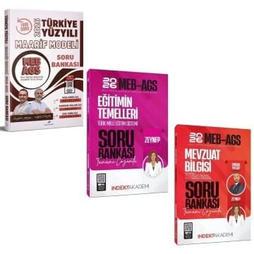 Dizgi Kitap 2026 MEB AGS Türkiye Yüzyılı Maarif Modeli Soru Bankası & Eğitimin Temelleri Türk Milli Eğitim Sistemi Soru Bankası İndeks Akademi ve Mevzuat Bilgisi Soru Bankası İndeks Akademi Seti