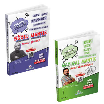 Dizgi Kitap ALES DGS KPSS AGS Tüm Adaylar İçin Sayısal Mantık ve Sözel Mantık Tamamı Video Çözümlü Çıkmış Sorular Seti Umut Cihan Arslan Mertcan Güler