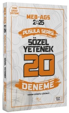 CBA Yayınları 2025 MEB-AGS Sözel Yetenek 20 Deneme Çözümlü Pusula Serisi - Dilek Açık CBA Yayınları