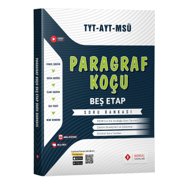 Sonuç Yayınları TYT AYT MSÜ Paragraf Koçu Beş Etap Soru Bankası