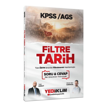 Yediiklim Yayınları 2026 KPSS-AGS Filtre Tarih Soru Cevap Yasin Korkut, Ahmet Uğur Karakuza