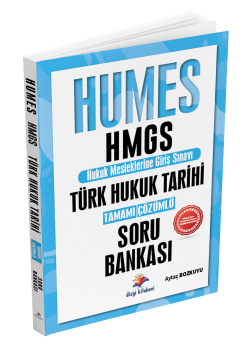 Dizgi Kitap 2025 Humes HMGS Türk Hukuk Tarihi Tamamı Çözümlü Soru Bankası